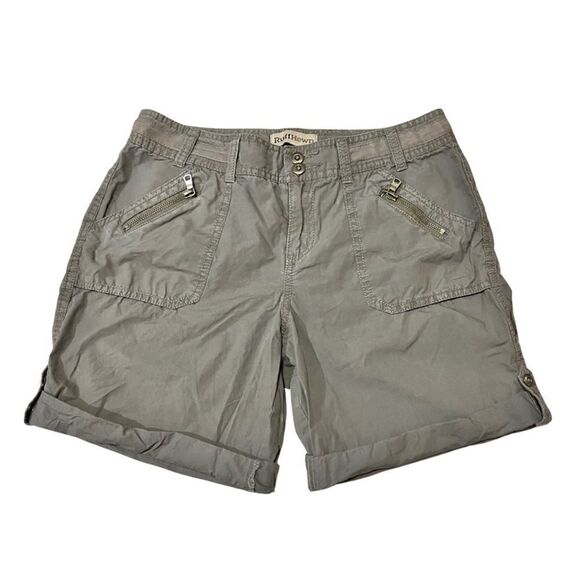 4 RUFFHEWN  army green convertible khaki shorts. Guc - Picture 1 of 7